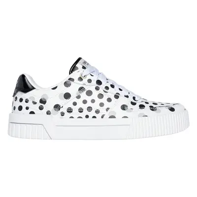 Skechers Women's Jade - On The Dot Sneaker in White/Black, Size | Synthetic