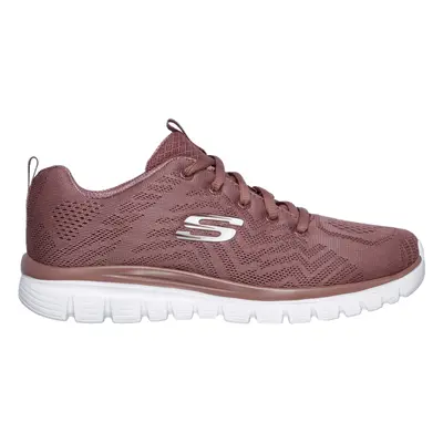 Skechers Women's Graceful - Get Connected Sneaker in Mauve, Size | Textile/Synthetic, Vegan, Mac