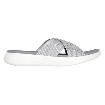 Skechers Women's On-the-GO - Glistening Sandals in Silver, Size | Textile