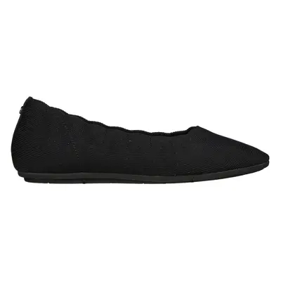 Skechers Women's Arch Fit Cleo Flats in Black, Size | Textile, Vegan, Machine Washable