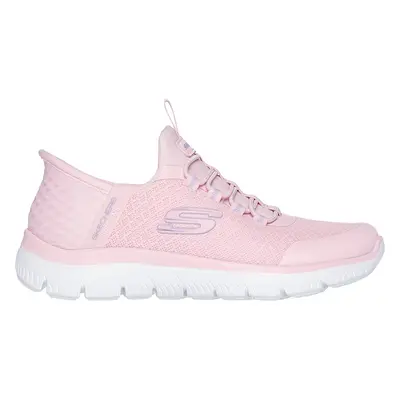 Skechers Girls Slip-ins: Summits Sneaker in Light Pink, Size | Textile/Synthetic, Machine Washab