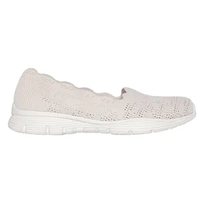 Skechers Women's Seager - Higherself Flats in Natural, Size | Textile, Vegan, Machine Washable