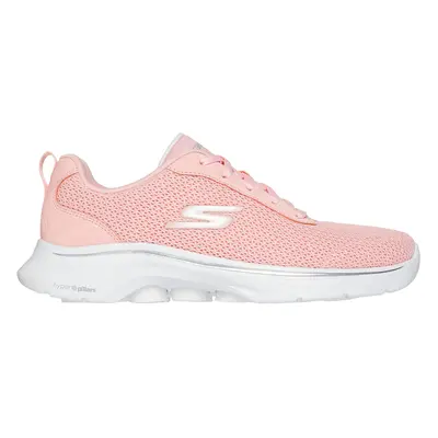 Skechers Women's GO WALK - Kaylor Sneaker in Peach, Size | Textile/Synthetic, Vegan, Machine Was