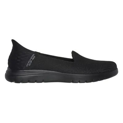 Skechers Women's Slip-ins: On-the-GO Flex - Clover Flats in Black, Size | Textile/Synthetic, Veg