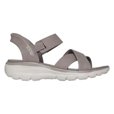 Skechers Women's Slip-ins Relaxed Fit: Easy Going - Somewhere Sunny Sandals in Taupe, Size | Syn