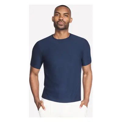 Skechers Men's GO DRI All Day T-Shirt in Navy Blue, Size | Polyester