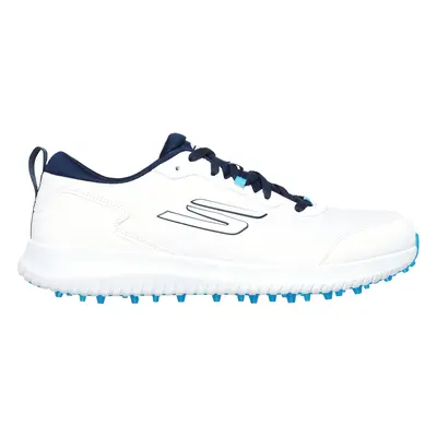 Skechers Men's GO GOLF Max Fairway Golf Shoes in White/Navy Blue, Size | Synthetic/Textile