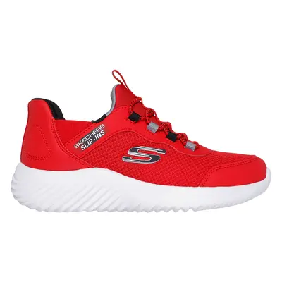 Skechers Boy's Slip-ins: Bounder - Brisk-Burst Sneaker in Red/Black, Size | Synthetic/Textile, M