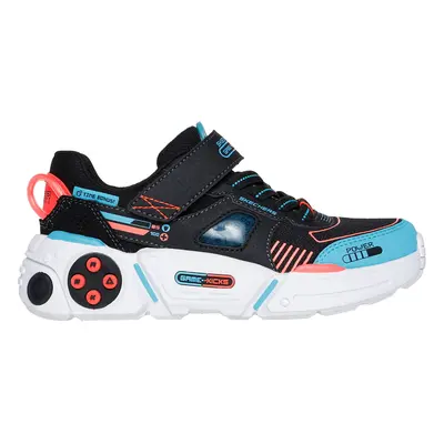 Skechers Boy's Game Kicks: Gametronix 2.0 Sneaker in Black | Synthetic/Textile, Machine Washable