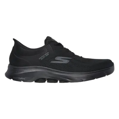 Skechers Men's Slip-ins: GO WALK - Valin Sneaker in Black, Size | Textile/Synthetic, Vegan