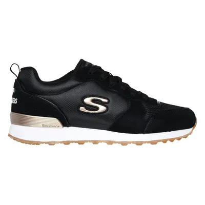 Skechers Women's OG - Goldn Gurl Sneaker in Black, Size | Leather/Textile/Synthetic