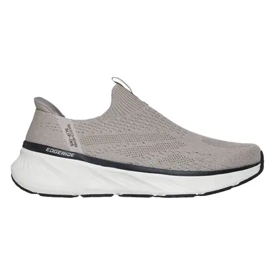 Skechers Men's Slip-ins Relaxed Fit: Edgeride - Commissioner Sneaker in Taupe, Size | Textile/Sy