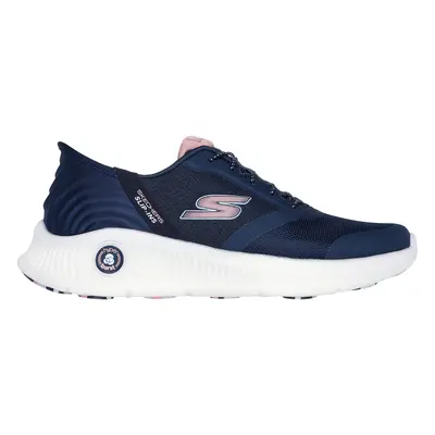 Skechers Women's Slip-ins: GO WALK Anywhere - Vivi Sneaker in Navy Blue/Pink, Size | Textile/Syn