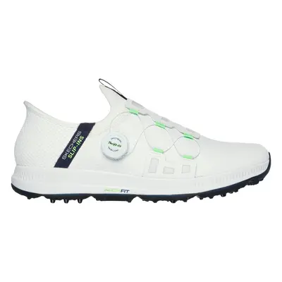 Skechers Men's Slip-ins: GO GOLF Elite - Slip 'In Golf Shoes in White/Navy Blue, Size | Textile/