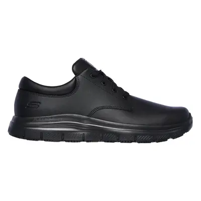 Skechers Men's Work Relaxed Fit: Flex Advantage - Fourche SR Sneaker in Black, Size | Leather