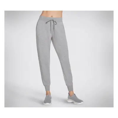 Skechers Women's SKECHLUXE Restful Jogger Pant in Light Gray, Size | Rayon/Polyester/Spandex