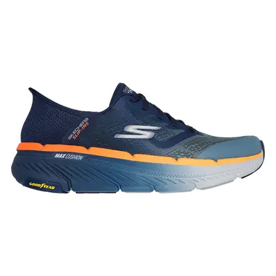 Skechers Men's Slip-ins: Max Cushioning Premier 2.0 Sneaker in Navy Blue/Orange, Size | Textile/