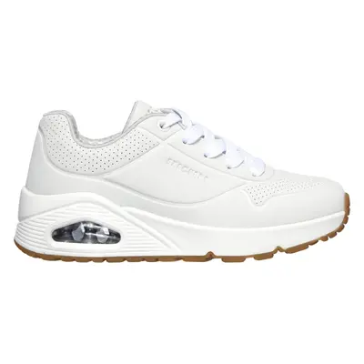 Skechers Boy's Uno - Stand On Air Sneaker in White, Size | Synthetic