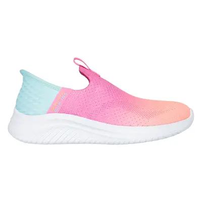 Skechers Girls Slip-ins: Ultra Flex 3.0 - Colour Boost Sneaker , Size | Textile, Machine Washabl