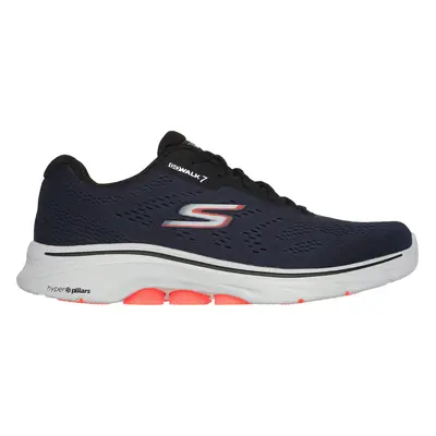 Skechers Men's GO WALK - Avalo Sneaker in Navy Blue/Black, Size | Textile/Synthetic, Machine Was