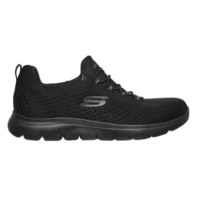 Skechers Women's Summits - Fast Attraction Sneaker in Black, Size | Textile/Synthetic, Vegan, Ma