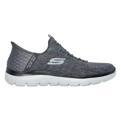 Skechers Men's Slip-ins: Summits - Key Pace Sneaker in Charcoal/Black, Size Wide | Textile/Synth