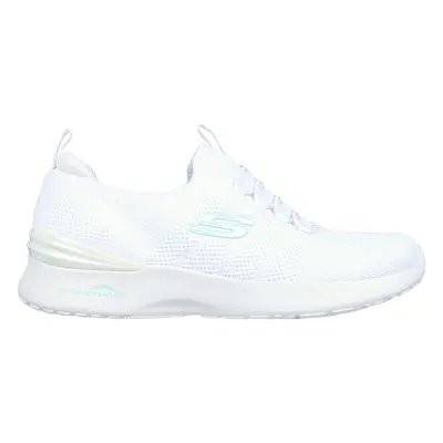 Skechers Women's Skech-Air Dynamight - Perfect Steps Sneaker in White/Mint, Size | Textile/Synth