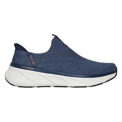 Skechers Men's Slip-ins Relaxed Fit: Edgeride - Commissioner Sneaker in Navy Blue/Orange, Size |