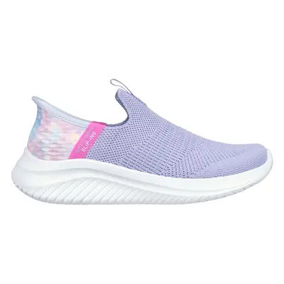 Skechers Girls Slip-Ins: Ultra Flex 3.0 - Coloury Wild Sneaker in Lavender, Size | Textile, Mach