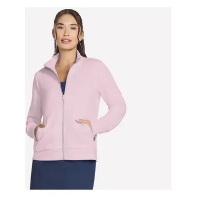 Skechers Women's The Hoodless Hoodie GO WALK Everywhere Jacket in Lilac, Size Medium | Polyester