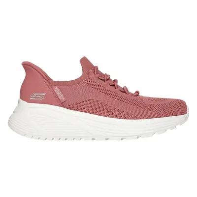 Skechers Women's Slip-ins: BOBS Sport Sparrow 2.0 - Lucky Run Sneaker in Rose, Size | Textile/Sy