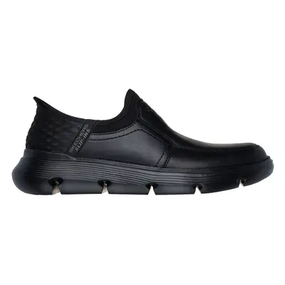 Skechers Men's Slip-ins: Garza - Dorado Shoes in Black, Size | Leather/Textile/Synthetic