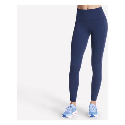 Skechers Women's GO WALK High-Waisted Legging in Navy Blue, Size | Nylon/Spandex