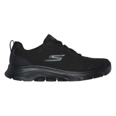 Skechers Women's GO WALK - Clear Path Sneaker in Black, Size | Textile/Synthetic, Vegan, Machine