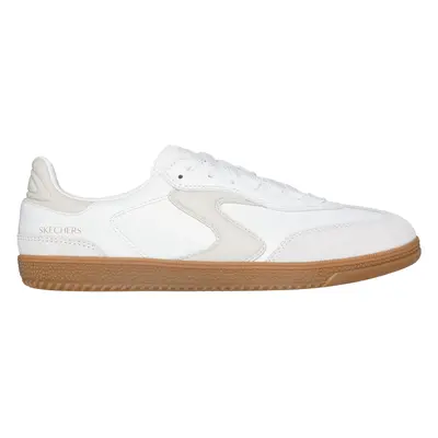 Skechers Women's Hotshot - Kickoff Sneaker in White/Natural, Size | Synthetic/Leather