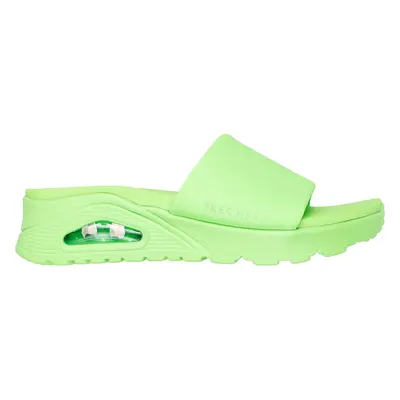 Skechers Women's Uno - Stand Together Sandals in Lime, Size | Synthetic, Vegan