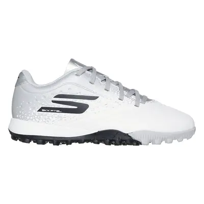 Skechers Razor 1.5 Jr Td TF Sneaker in White/Silver, Size | Synthetic/Textile