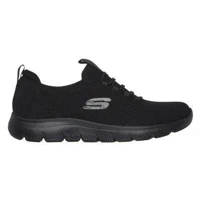 Skechers Women's Summits - Top Player Sneaker in Black, Size | Textile/Synthetic, Vegan, Machine