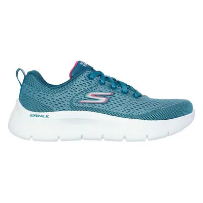 Skechers Women's GO WALK Flex - Kali Sneaker in Teal/Hot Pink, Size | Textile/Synthetic, Vegan, 