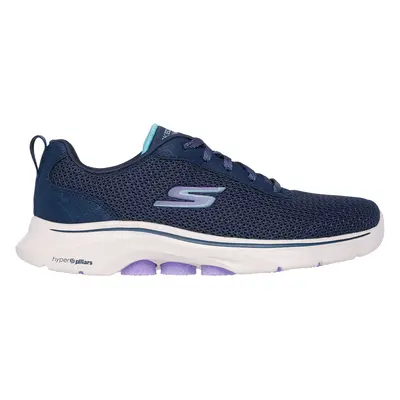 Skechers Women's GO WALK - Kaylor Sneaker in Navy Blue/Purple, Size | Textile/Synthetic, Vegan, 