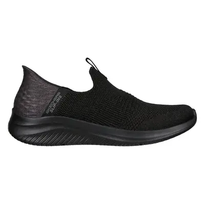 Skechers Women's Slip-ins: Ultra Flex 3.0 - Smooth Step Sneaker in Black | Textile, Vegan, Machi