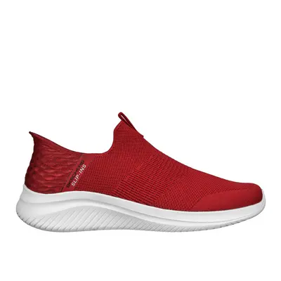 Skechers Men's Slip-ins: Ultra Flex 3.0 - Smooth Step Sneaker in Burgundy, Size | Textile, Vegan