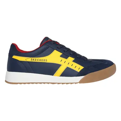 Skechers Men's Zinger - Manzanilla Totale Sneaker in Navy Blue/Yellow, Size | Synthetic/Leather/