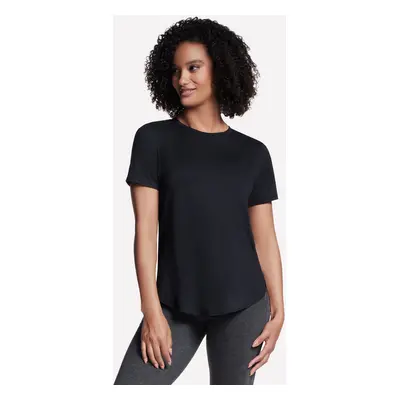 Skechers Women's GO DRI Swift Tunic Top T-Shirt in Black, Size | Polyester/Spandex