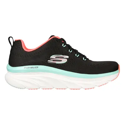 Skechers Women's Relaxed Fit: D'Lux Walker - Fresh Finesse Sneaker in Black/Mint, Size | Textile