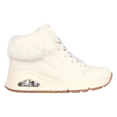 Skechers Girls Uno - Fall Air Boots in Natural, Size | Synthetic/Textile