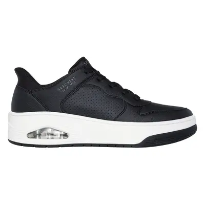 Skechers Men's Slip-ins: Uno Court - Acacia Sneaker in Black, Size | Synthetic/Leather/Textile