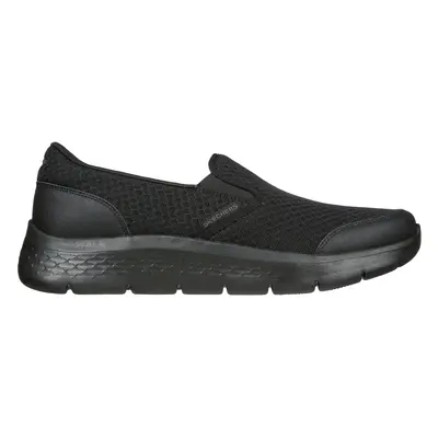 Skechers Men's GO WALK FLEX - Request Slip-On Shoes in Black, Size | Textile/Synthetic