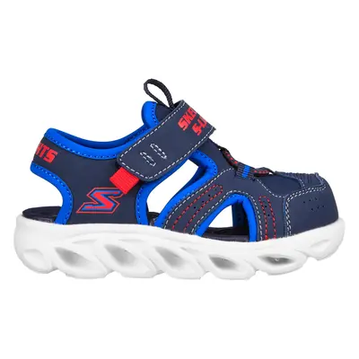 Skechers Lights: Hypno-Splash - Sunzys Sandals in Navy Blue/Blue, Size | Synthetic/Textile