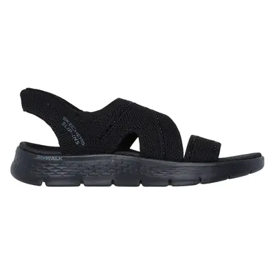 Skechers Women's Slip-ins: GO WALK Flex Sandal - Belle Sandals in Black, Size | Textile/Glass, V